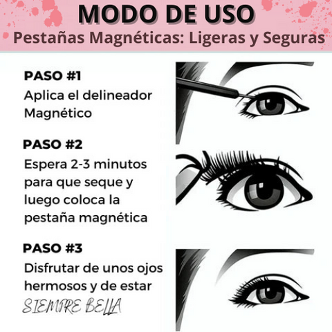 🎉🤩BEATY EYES-KIT PESTAÑAS MAGNETICAS🌟😍